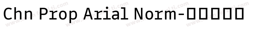 Chn Prop Arial Norm字体转换